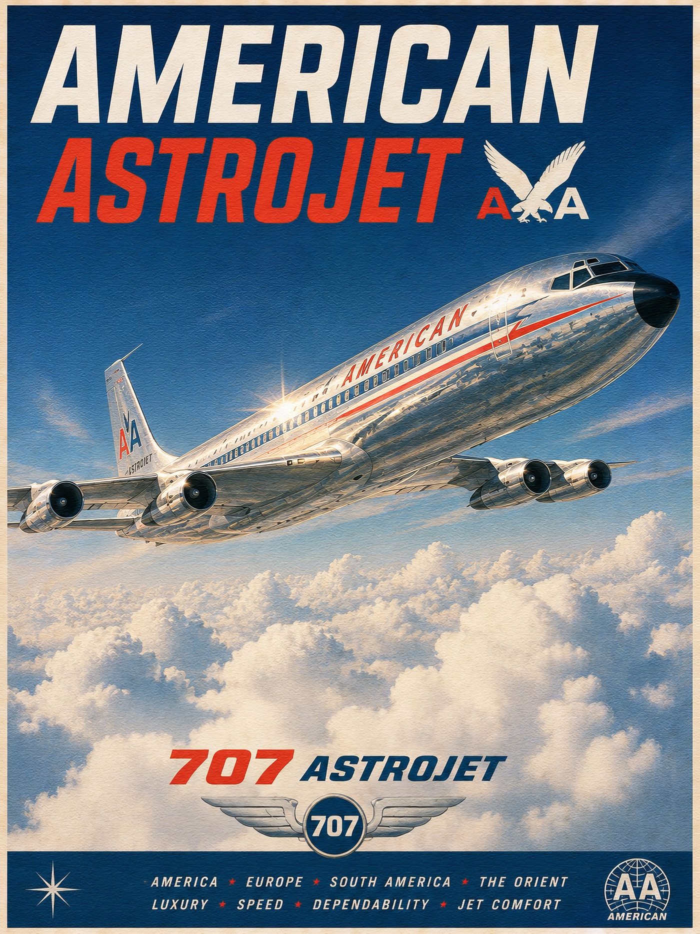 AMERICAN AIRLINES — 707 ASTROJET