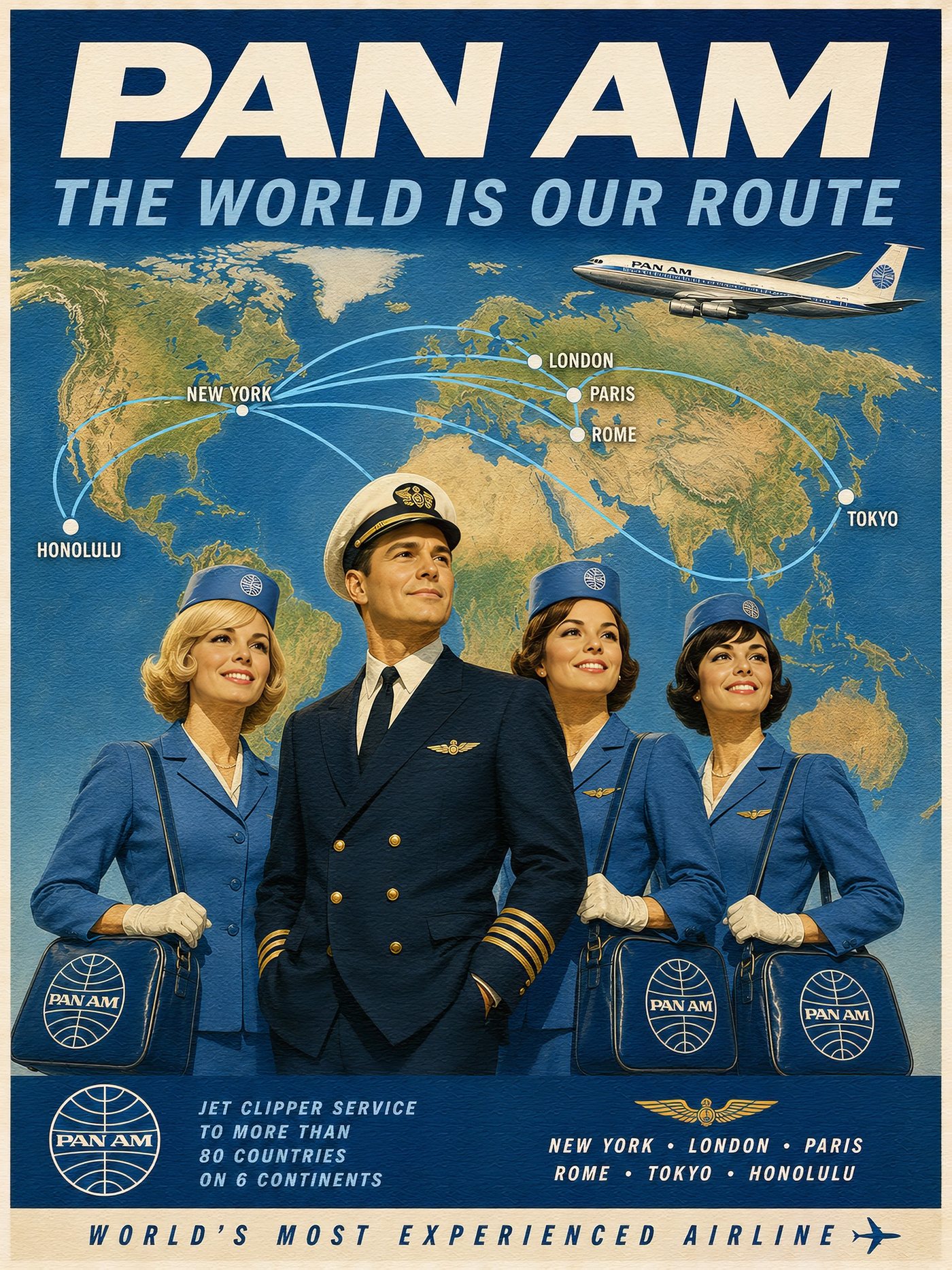 PAN AM — THE WORLD IS OUR ROUTE