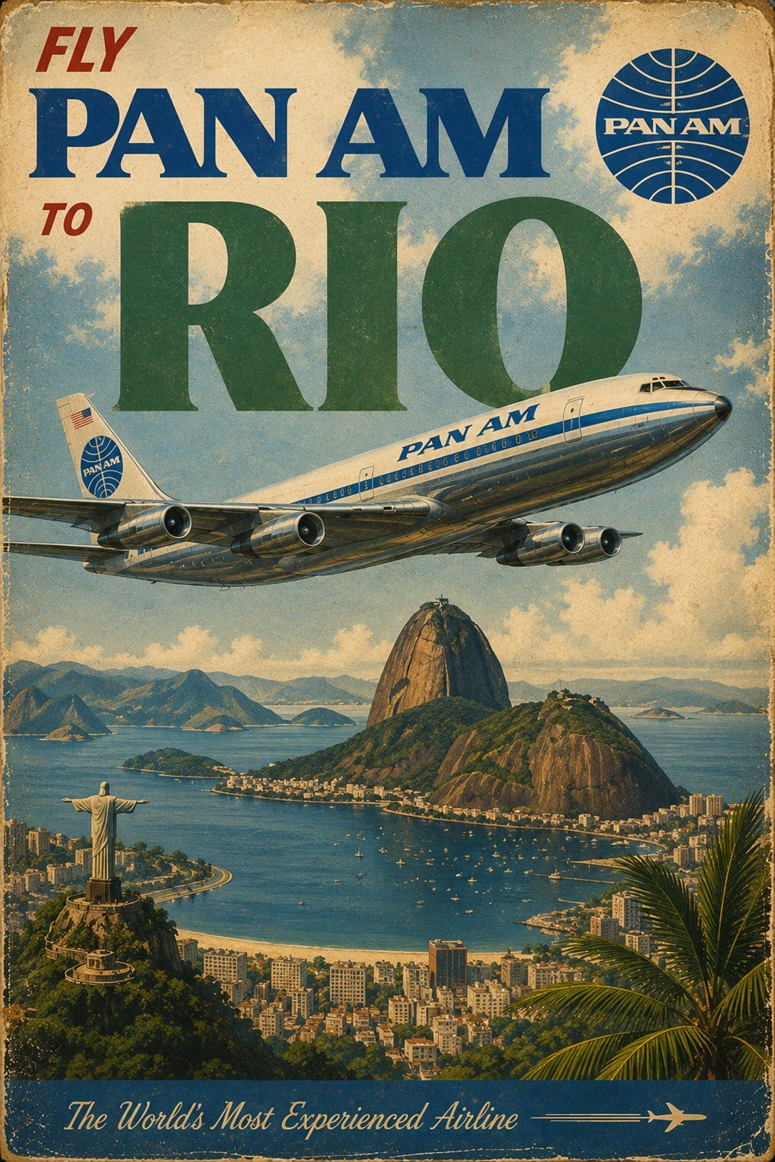 PAN AM — VINTAGE POSTER