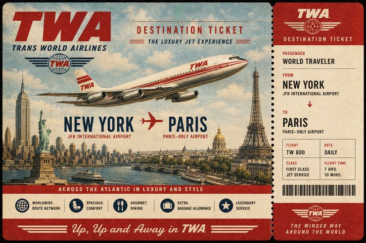 TWA — NEW YORK → PARIS