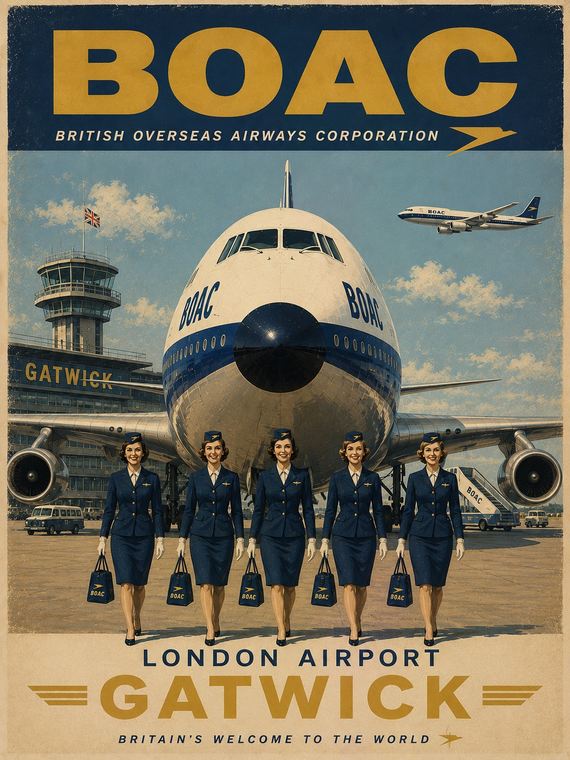BOAC — London Airport – Gatwick
