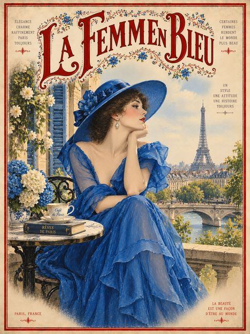 LA FEMME EN BLEU