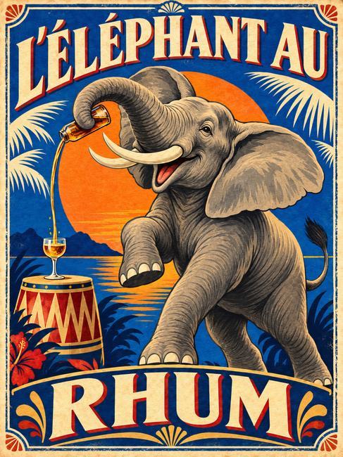 L’ÉLÉPHANT AU RHUM
