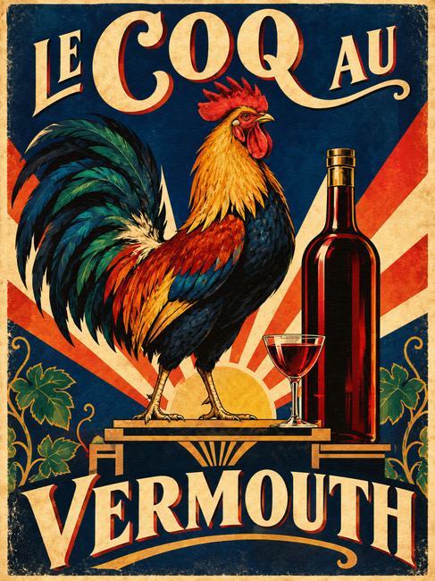 LE COQ AU VERMOUTH