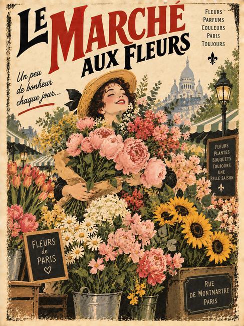 LE MARCHÉ AUX FLEURS