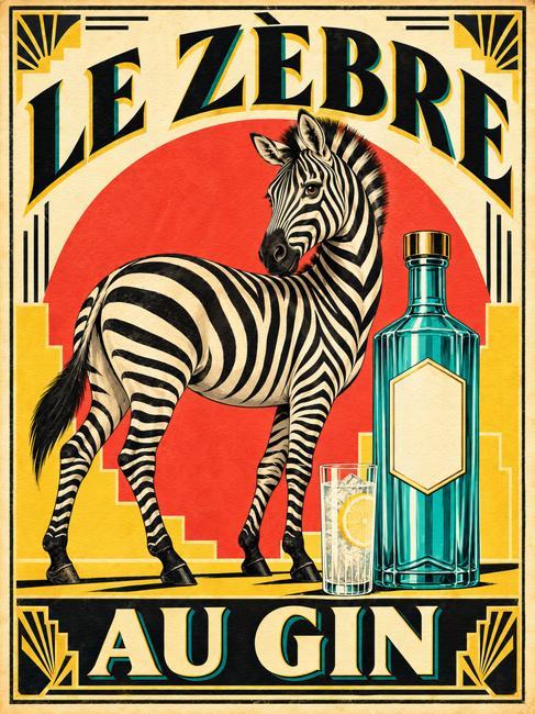 LE ZÈBRE AU GIN