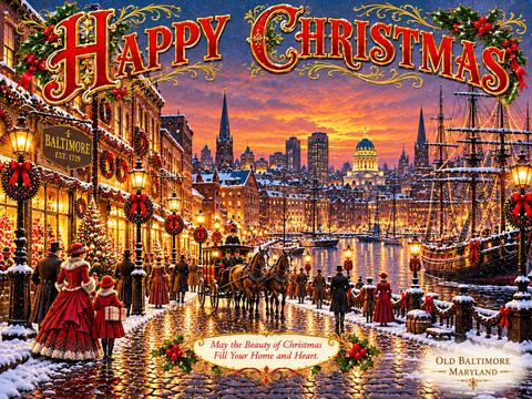A VICTORIAN BALTIMORE CHRISTMAS HARBOR