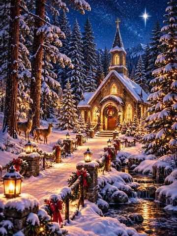 CHRISTMAS IN THE WOODS