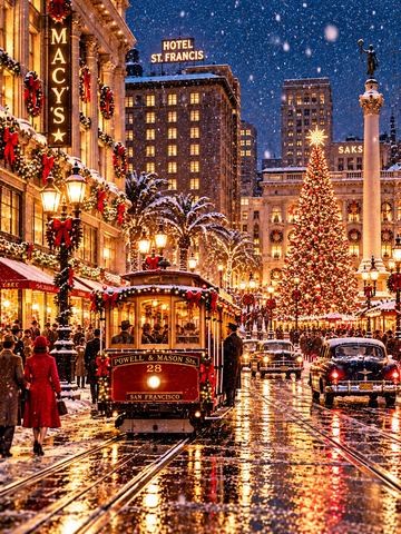 SAN FRANCISCO — CABLE CAR & UNION SQUARE
