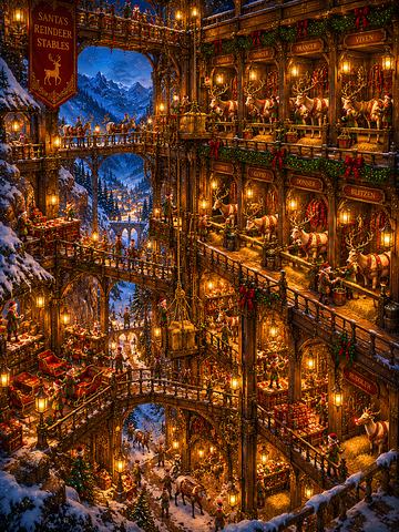 SANTA’S ENCHANTED REINDEER STABLES