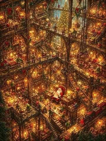 SANTA’S ENCHANTED WORKSHOP DIORAMA