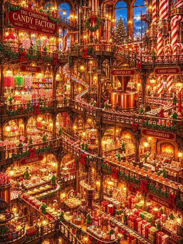 THE CHRISTMAS CANDY FACTORY