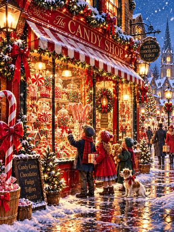 THE CHRISTMAS CANDY SHOP