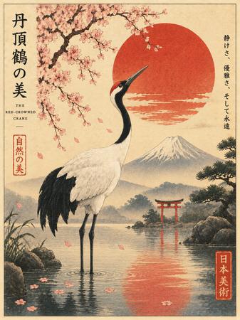 THE RED-CROWNED CRANE