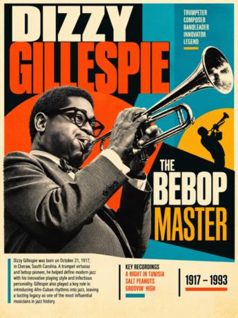 Dizzy Gillespie — Bebop Master Poster