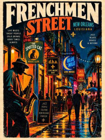 FRENCHMEN STREET — NEW ORLEANS