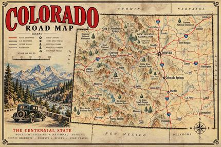 COLORADO ROAD MAP