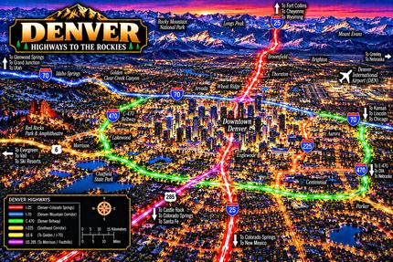 DENVER HIGHWAYS TO THE ROCKIES