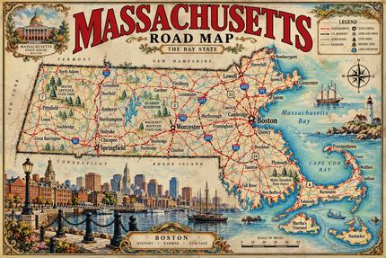 MASSACHUSETTS ROAD MAP