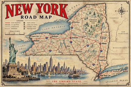 NEW YORK ROAD MAP