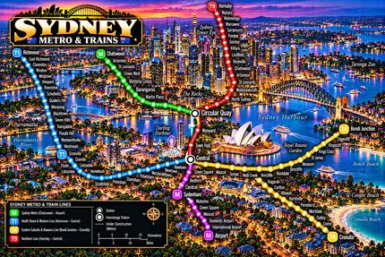 SYDNEY METRO AND HARBOUR LIGHTS