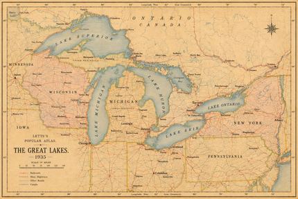 THE GREAT LAKES — 1935