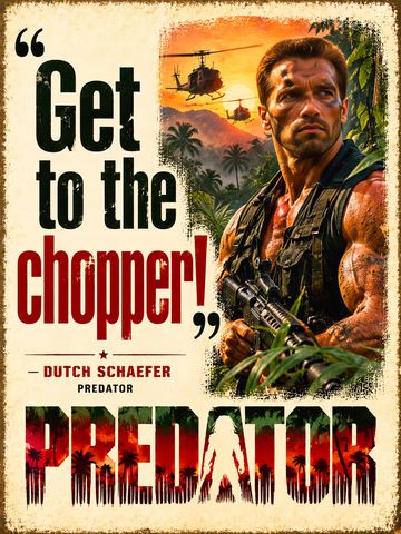 GET TO THE CHOPPER PREDATOR POSTER