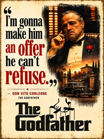 VINTAGE GODFATHER POSTER TRIBUTE
